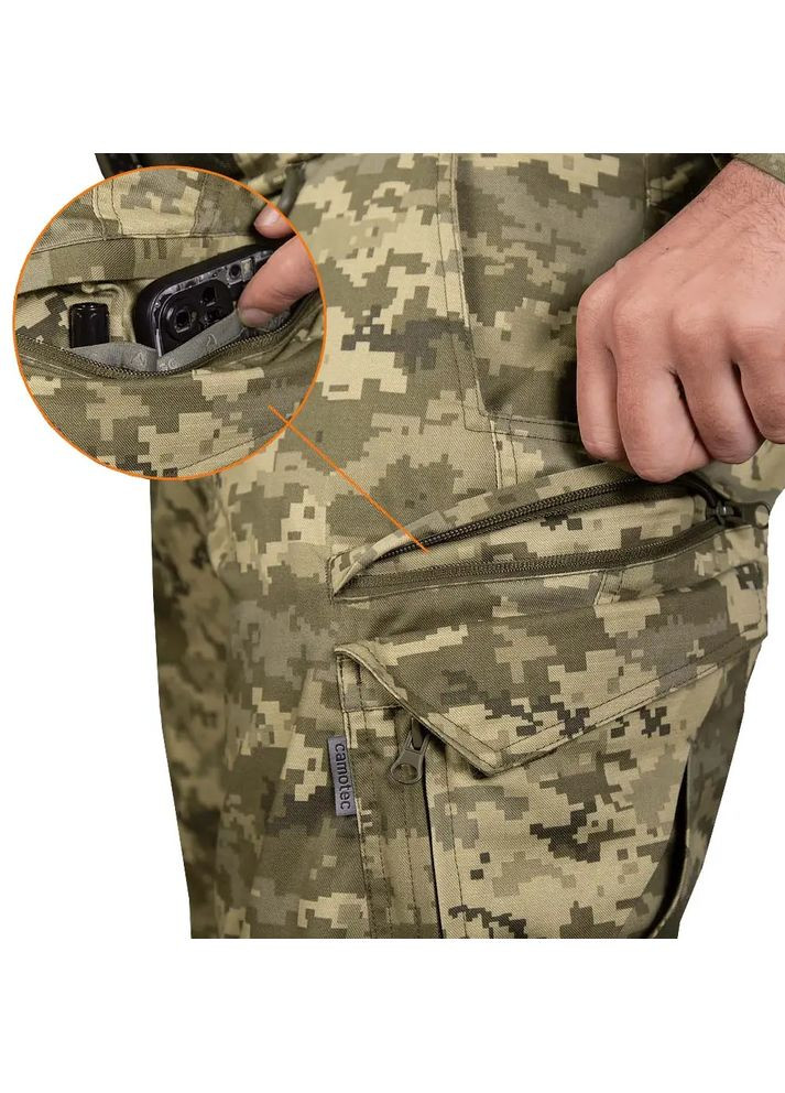 Комбинированные демисезонные брюки Camotec