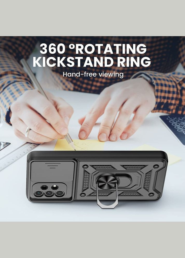 Протиударний чохол для Galaxy A13 Чорний магніт кільце Samsung (322212430)