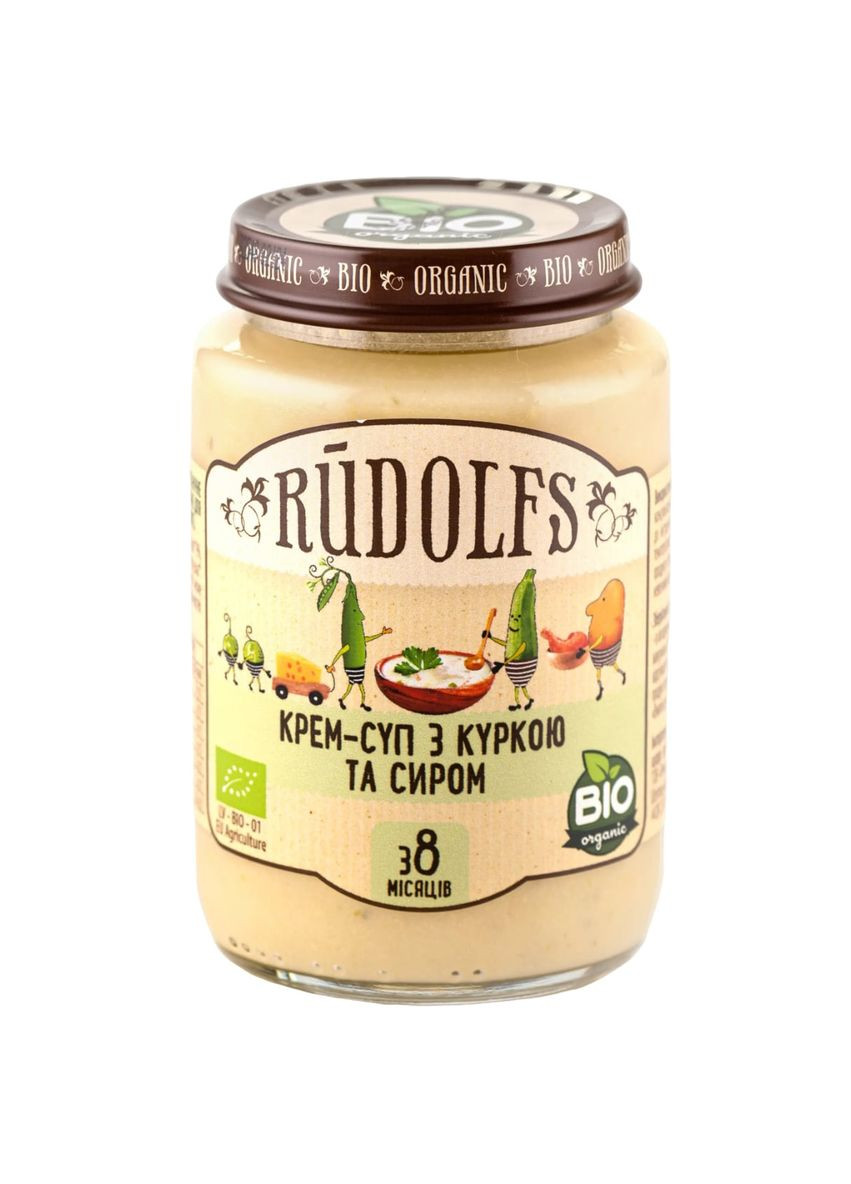 Пюре Крем-суп з куркою і сиром, 190 г Rudolfs (328399364)