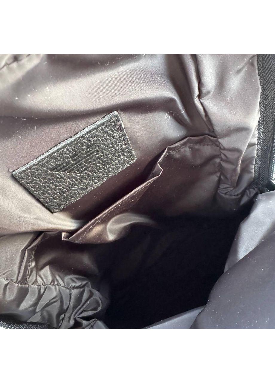 Мужская кожаная сумка бананка на грудь Armani слинг из натуральной кожи для мужчин нагрудная черная сумка ProDobro (363260055)