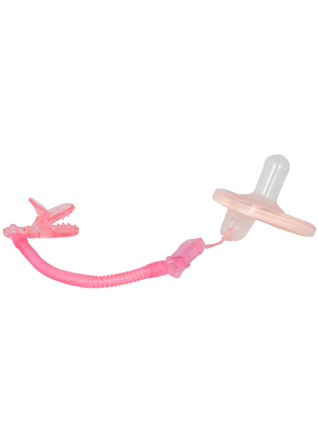 Цепочка для пустышки Спираль () Baby Team 3335_рожевий (336714295)