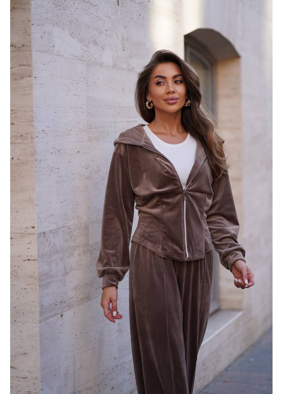 Женский велюровый костюм с капюшоном. Україна (353495276)