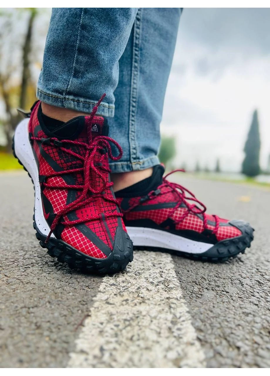 Червоні кросівки чоловічі nike acg mounth low red найк асж маунс флай червоні демісезон No Brand