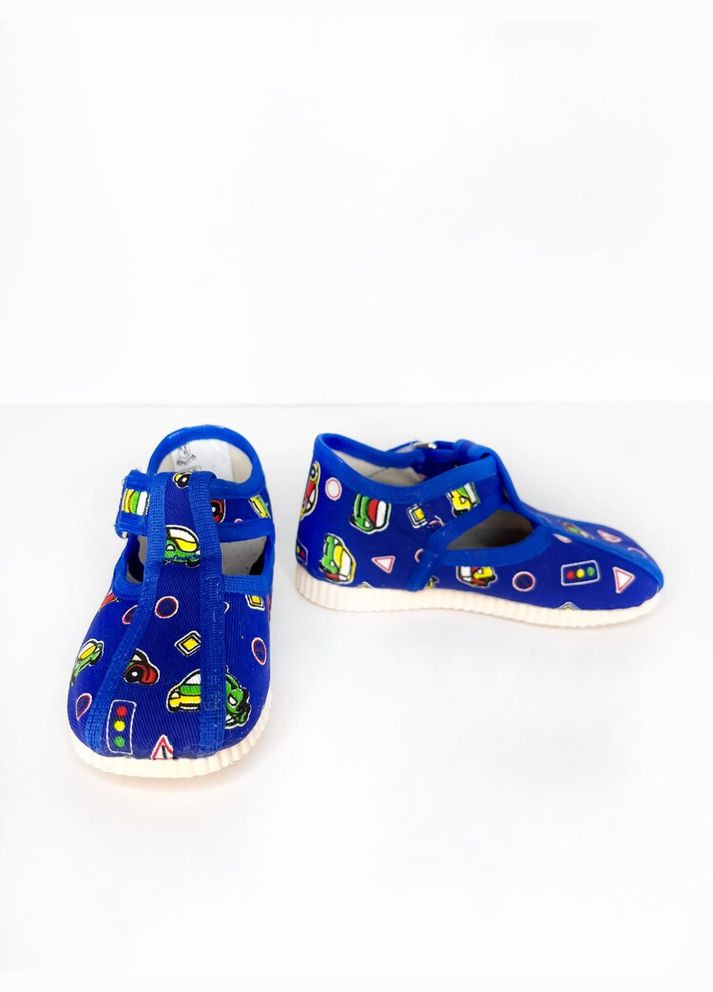 Текстильні капці 21 р 13,5 см синій артикул П36 Берегиня (294755526)