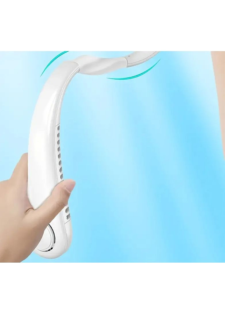 Портативный безлопастной мини-вентилятор на шею с аккумулятором, Вентилятор для путешествий, 3 режима мощности Blackview (351508273)