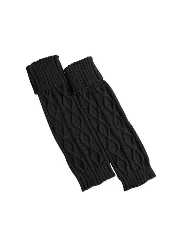 Гетри в'язані по коліна чорні One Size No Brand (308250718)