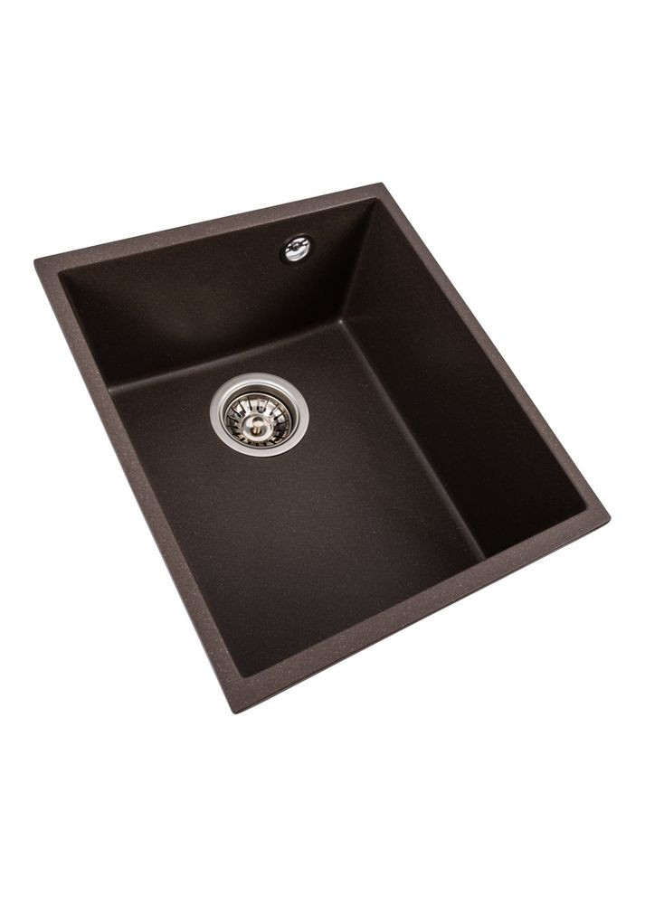 Гранитная мойка для кухни ROXY 3744 матовая Темная скала Valeso (358059542)