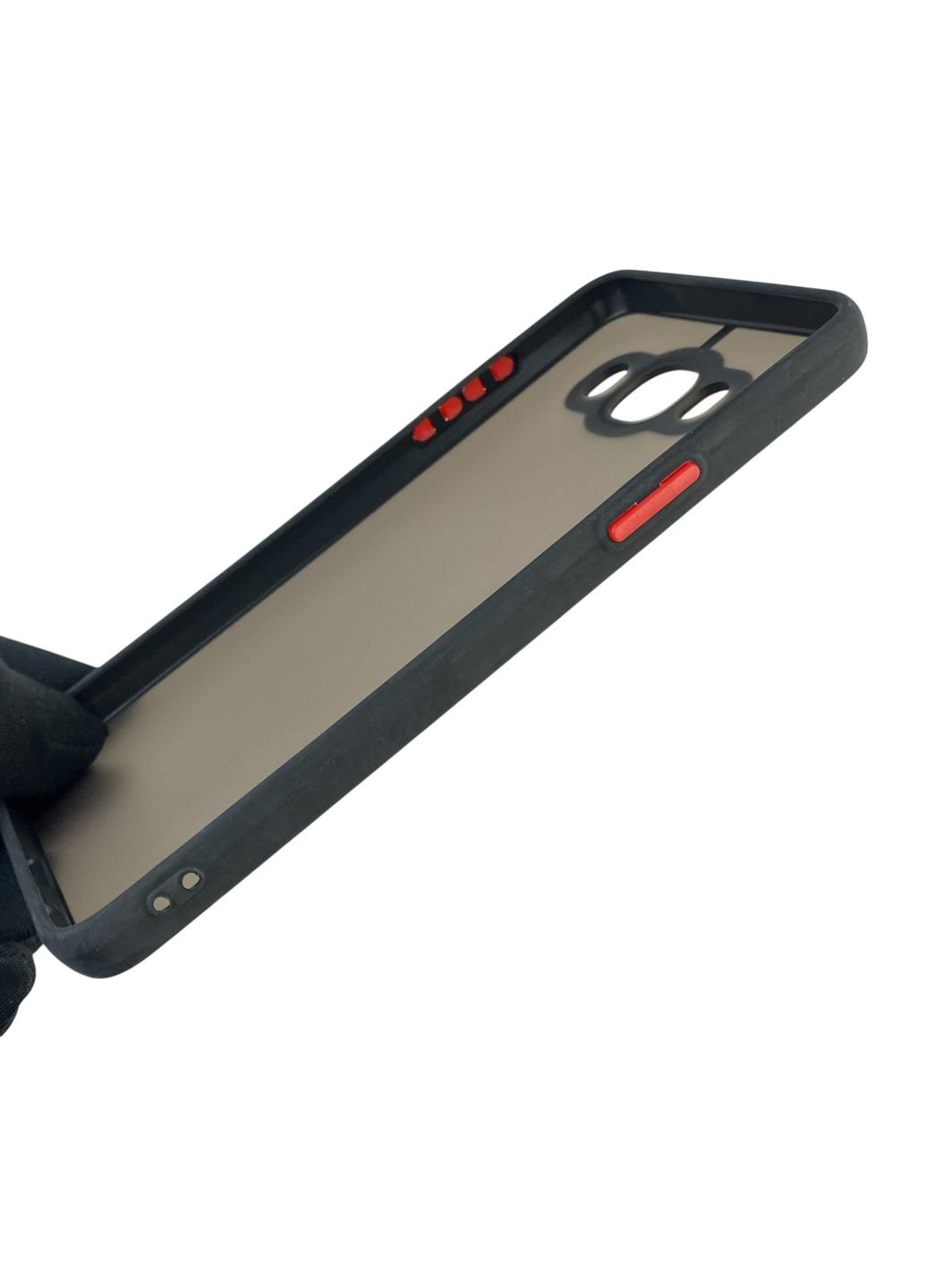 Чохол для телефона Galaxy J7 2016 (SM-J710) з високими бортами із захистом камери на самсунг дж7 2016 чорний Samsung (366228067)