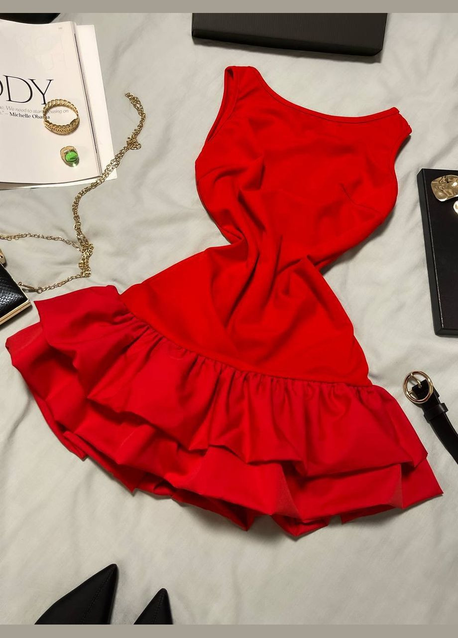 Червона сукня-шорти Fashion