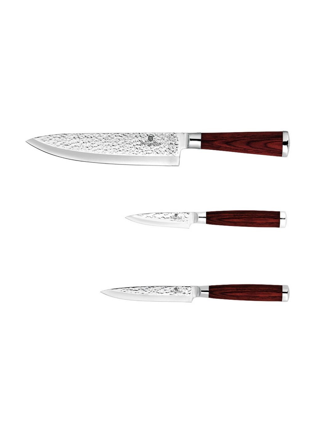 Набор ножей 3 предмета Berlinger Haus тёмно-красные,