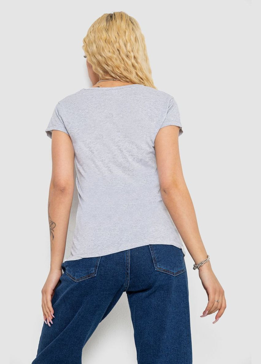 Футболка жіноча з патріотичним принтом,, 244R2213 Ager - (365074706)