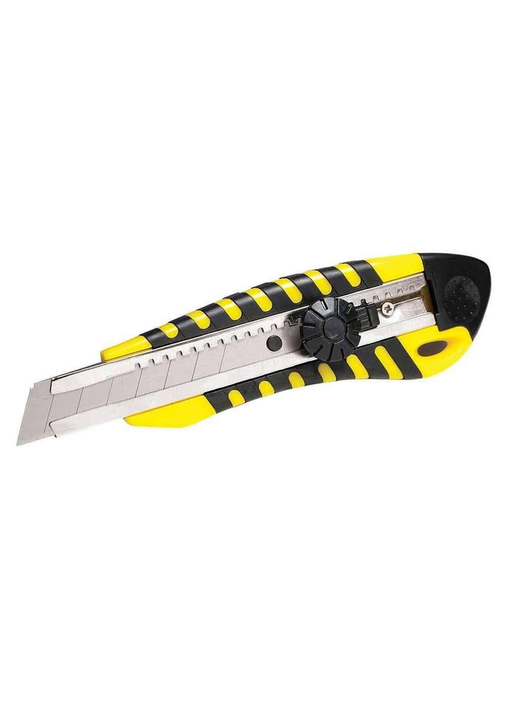 Ніж трафарет.,18мм гвинт.фікс.,метал.напр.,прогум. 4521 soz ТМ Scholz (304062069)