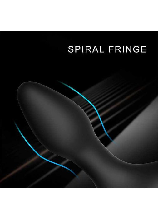 Анальная пробка с вибрацией на USB черного цвета с тактильно приятным силиконом, имеет 10 режимов вибрации. Lilo (360603074)