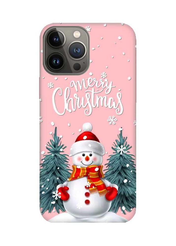 Матовый чехол на iPhone 13 Pro:: Снеговик (новогодний принт 152) Creative (362965012)