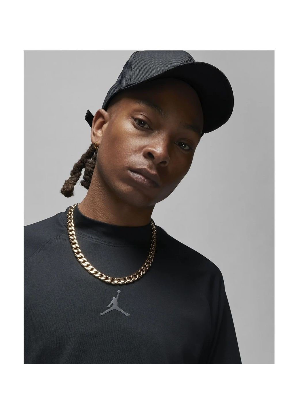 Черная мужская футболка dri-fit sport golf t-shirt black Air Jordan