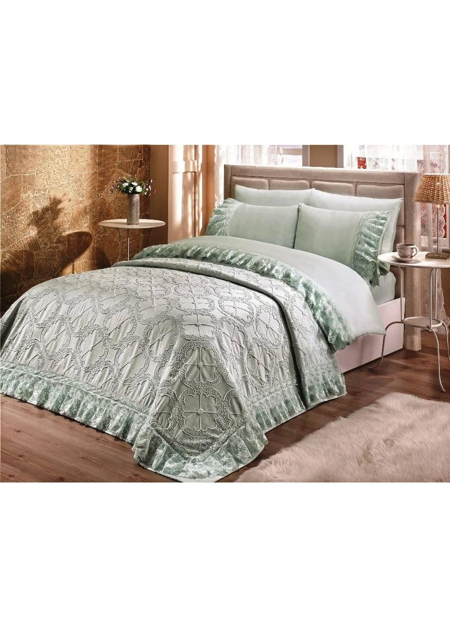 Постельное белье с покрывалом NESLISAH двуспальное - евро,, Gelin Home (380930149)