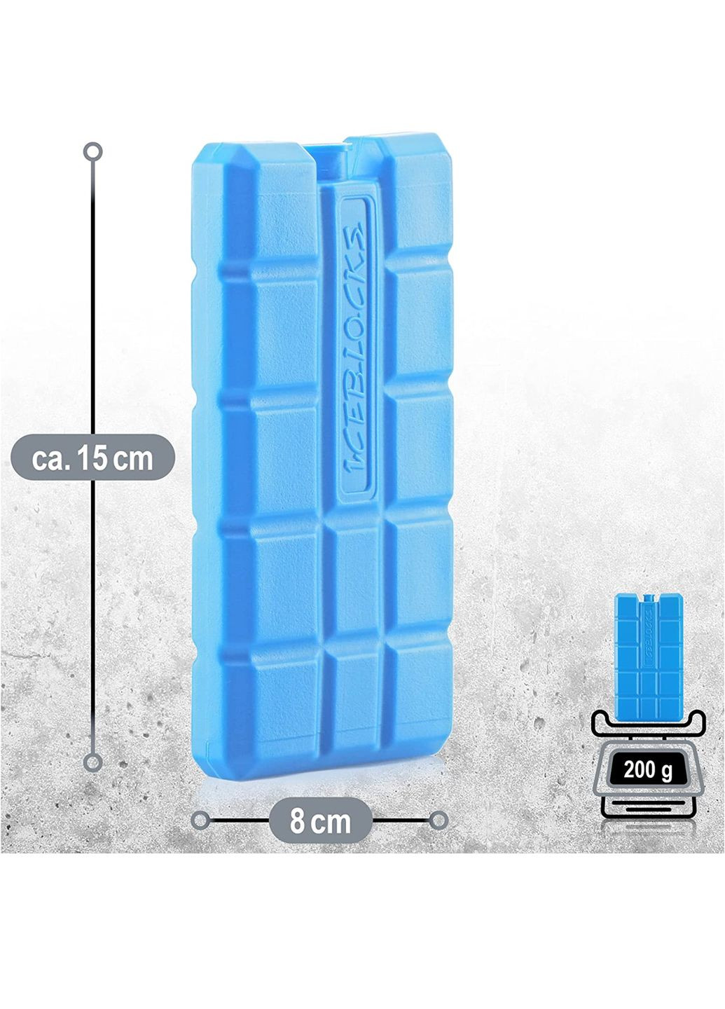Аккумулятор холода 6х200 мл синій Lidl (282724593)