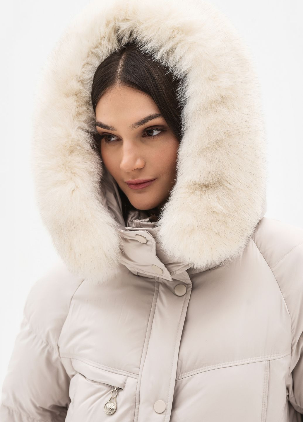 Молочный зимний Пуховик Vo-tarun