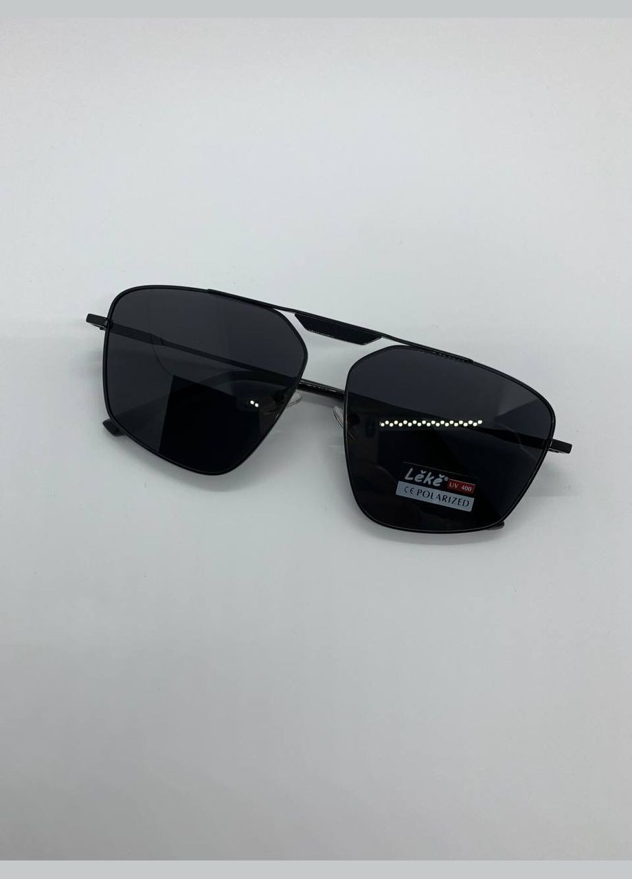 Сонцезахисні окуляри унісекс з поляризацією та UV-захистом, стильні окуляри в чорній оправі No Brand (341527335)
