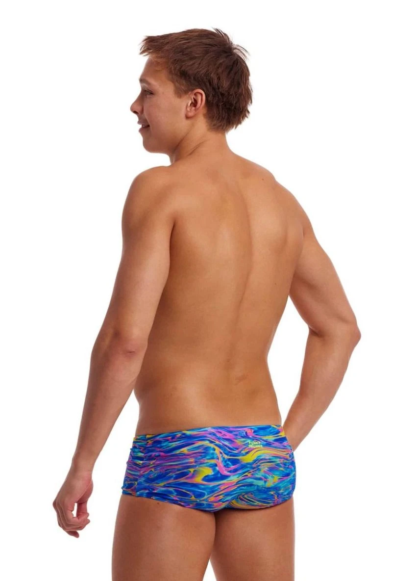 Мужские комбинированные мужские плавки funky trunks men's classic trunks stir crazy (fts015m71820) размер синие Funky Trunks & Funkita