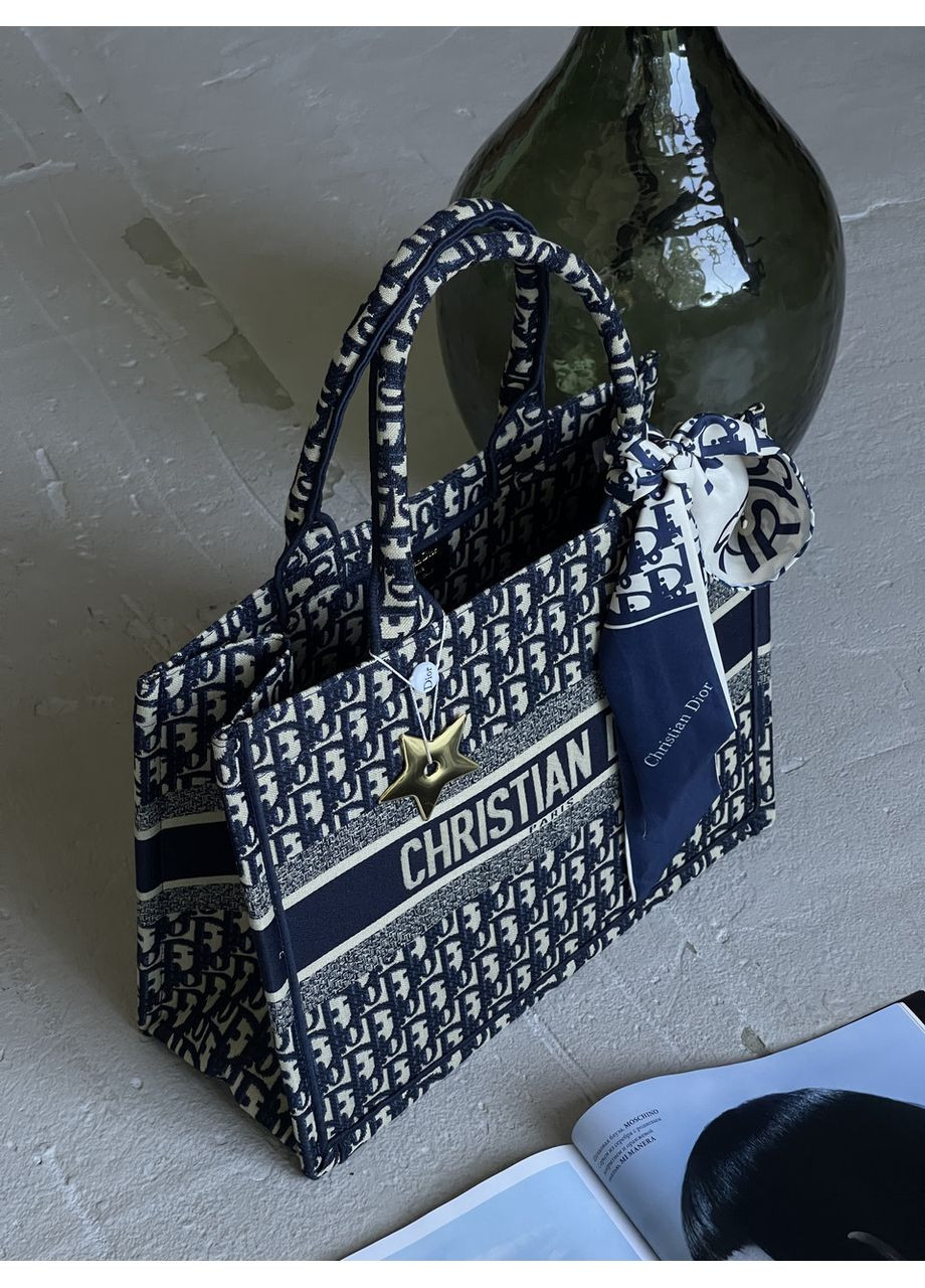 Сумка шопер текстиль шоппер Large size синій No Brand (369935100)