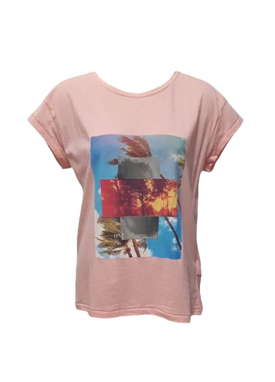 Футболка Розово-черный Roxy - (325699673)