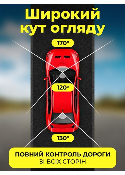 Видеорегистратор автомобильный камера для авто датчик движения автозапись автономное питание стабилизатор CarCam T87 (364053042)
