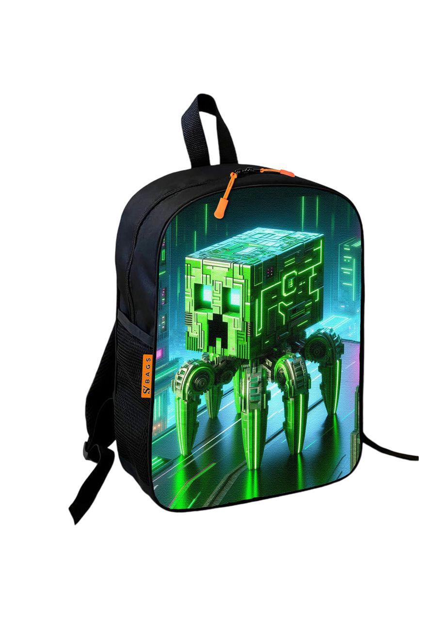 Рюкзак шкільний дитячий Майнкрафт Кріпер «Minecraft» 36х27 см для хлопчика No Brand (323221434)