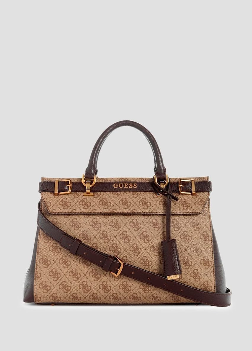 Жіноча сумка з двома ручками GUESS бежева No Brand (322111384)