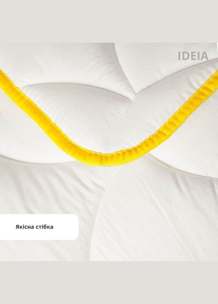 Ковдра Попкорн зимова євро 200х220 см антиалергенна з кукурудзяним наповнювачем біла IDEIA (334726621)