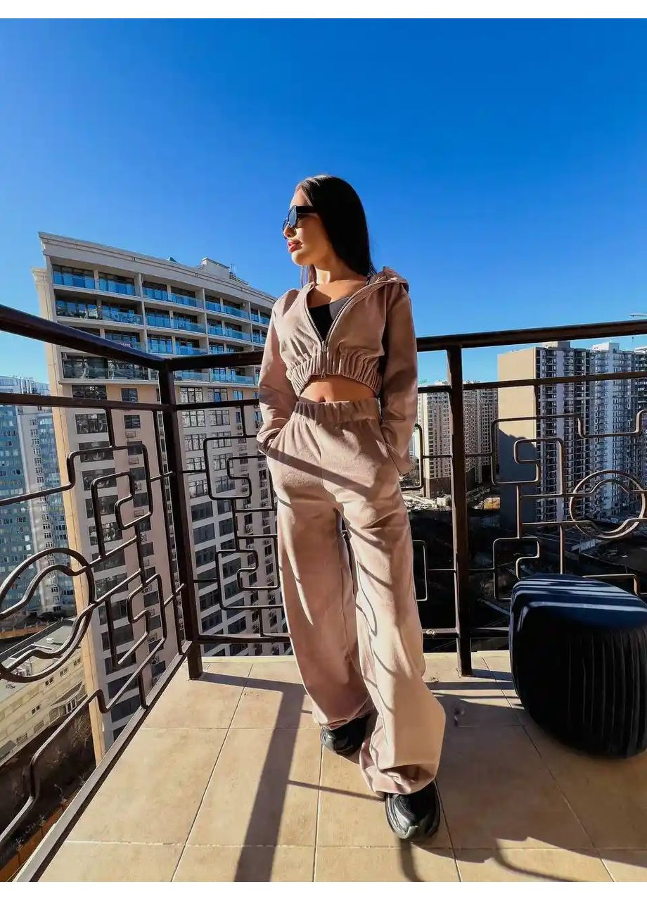 Велюровый женский костюм No Brand (362085385)