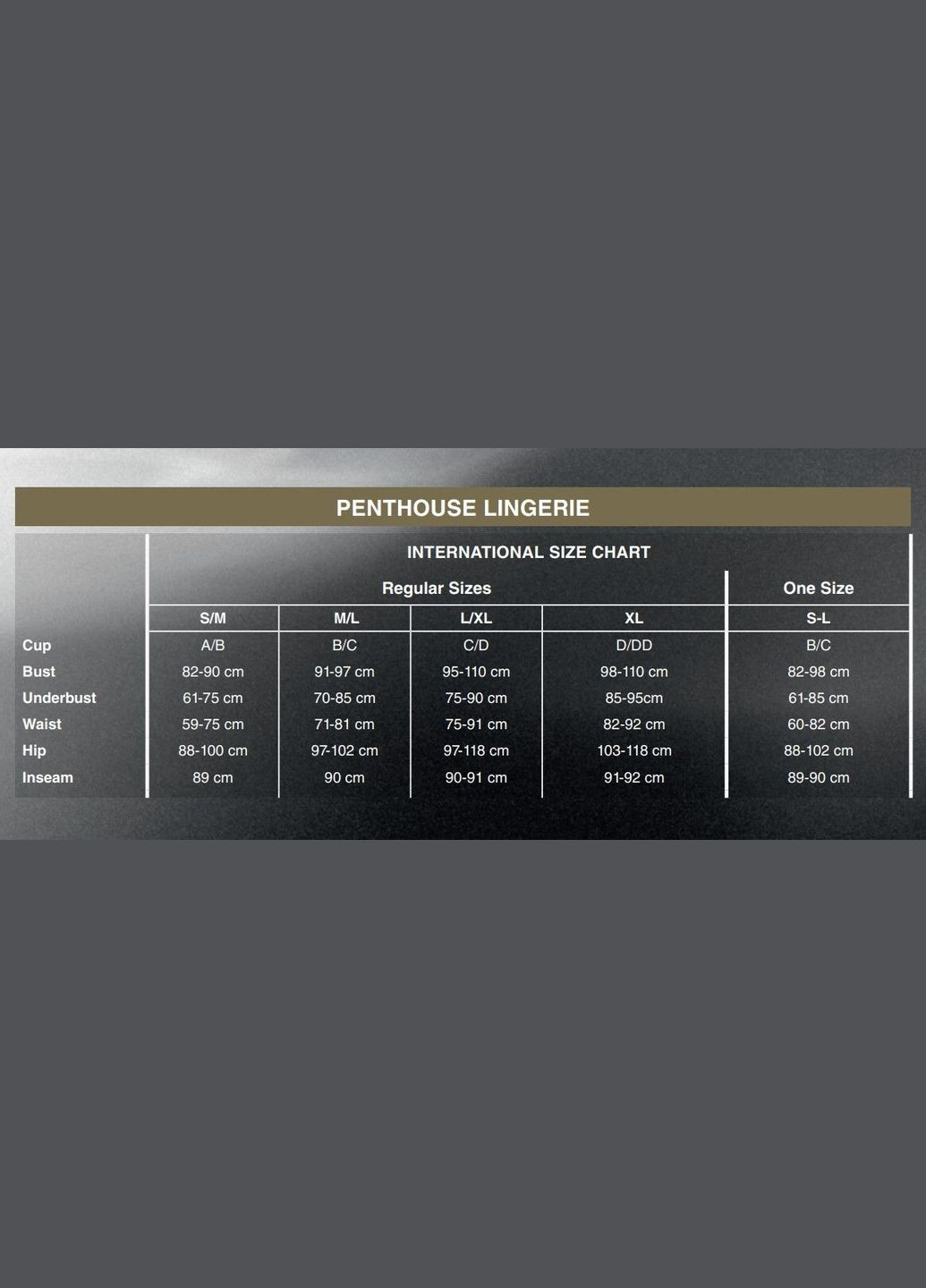 Бодистокинг с доступом - Dark Wish Black S/L SO4406 Penthouse (316255447)