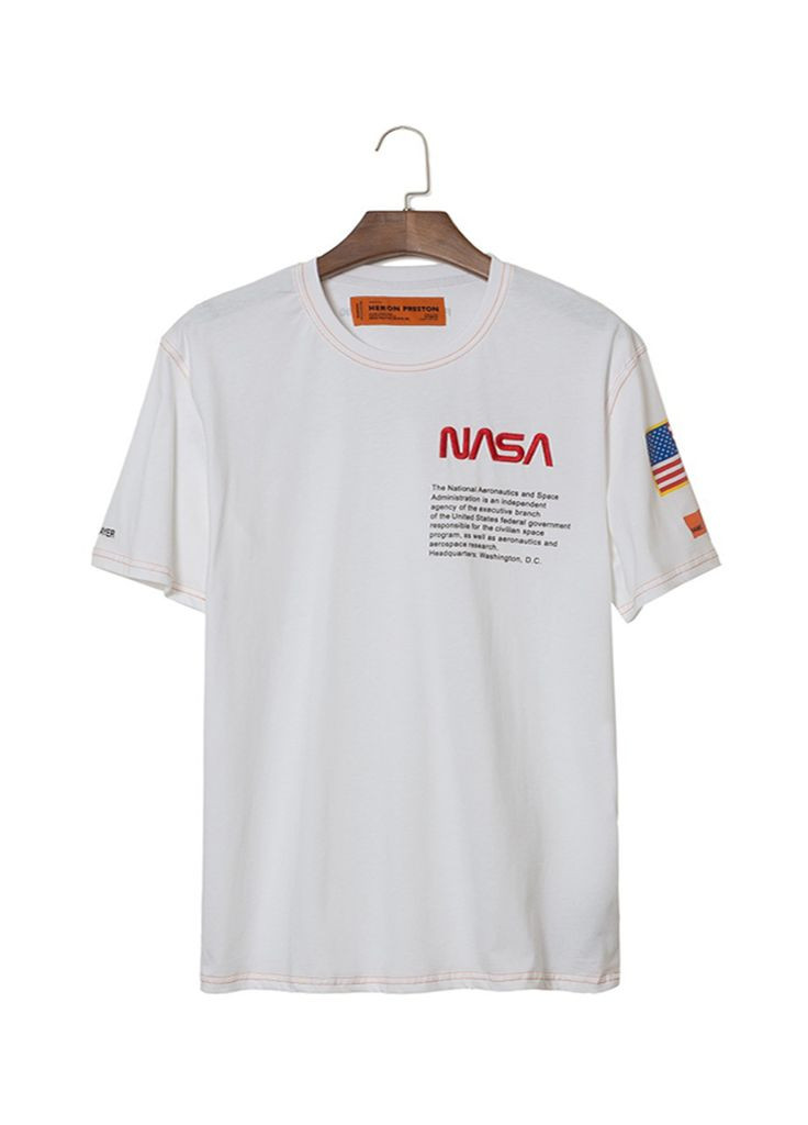 Біла футболка біла Preston NASA White T-Shirt Mens