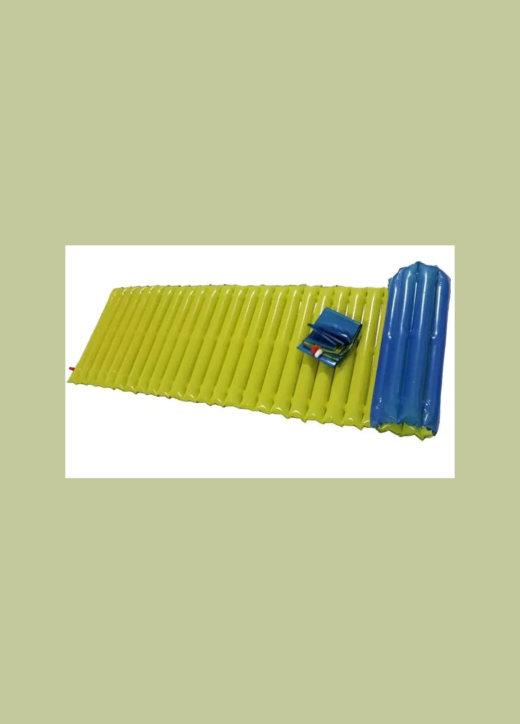 Багатофункціональний надувний туристичний матрац Жовто-Блакитний 60*6*200 см No Brand (341325089)