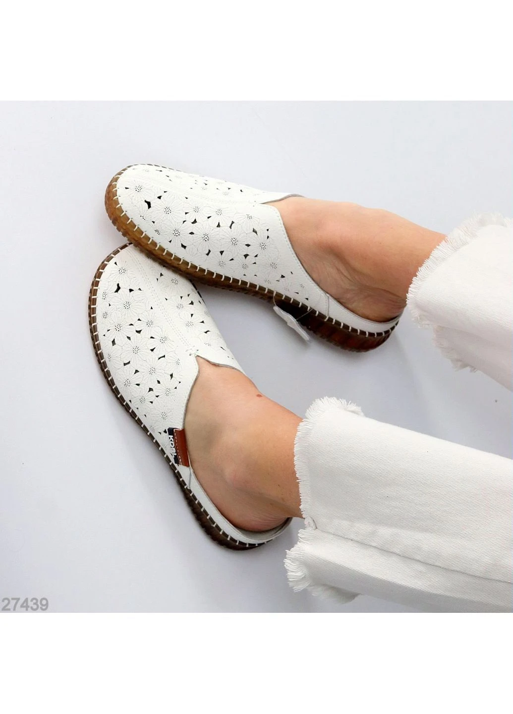 Белые белые сабо No Brand