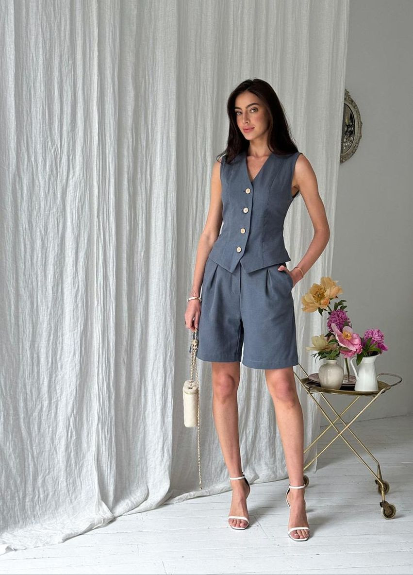 Жіночі літні шорти з льону та бавовни ARTKNIT (ak35577p) Art Knit (334893385)