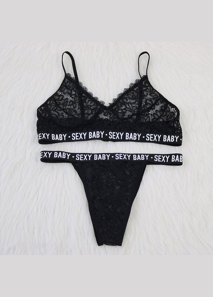 Черный демисезонный комплект "sexy baby" s-m черный No Brand