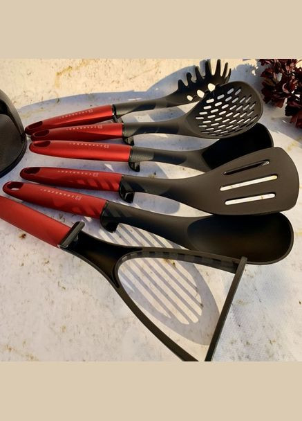 Набір кухонного приладдя EB-3607-Red 7 предметів червоний Edenberg (364765687)
