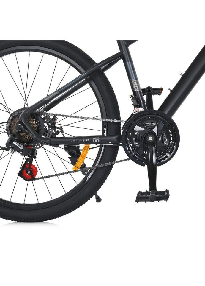 Велосипед SKD75 MTB 2605-1, 26 дюймів, сталева рама 16 Sunrun 24SP чорний PROF1 (370977371)