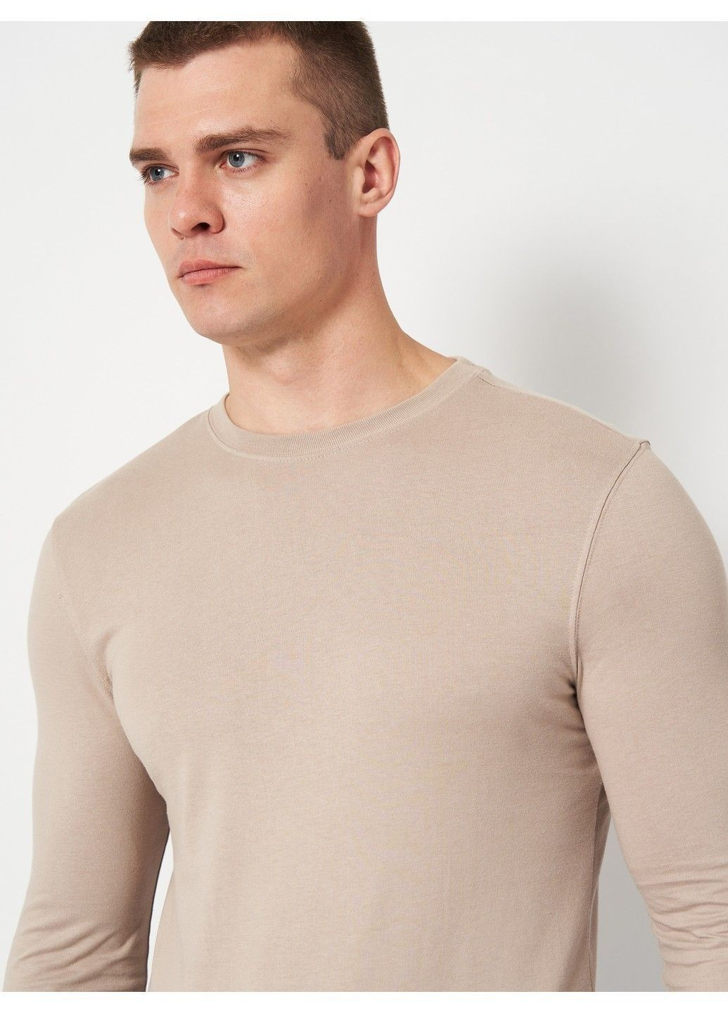 Светло-коричневый демисезонный кэжуал лонгслив H&M