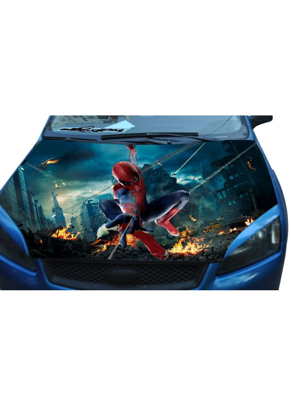 3d наклейка на капот 3D TUNING STUDIO Spider man 1200х1500х0.080мм No Brand (362499587)