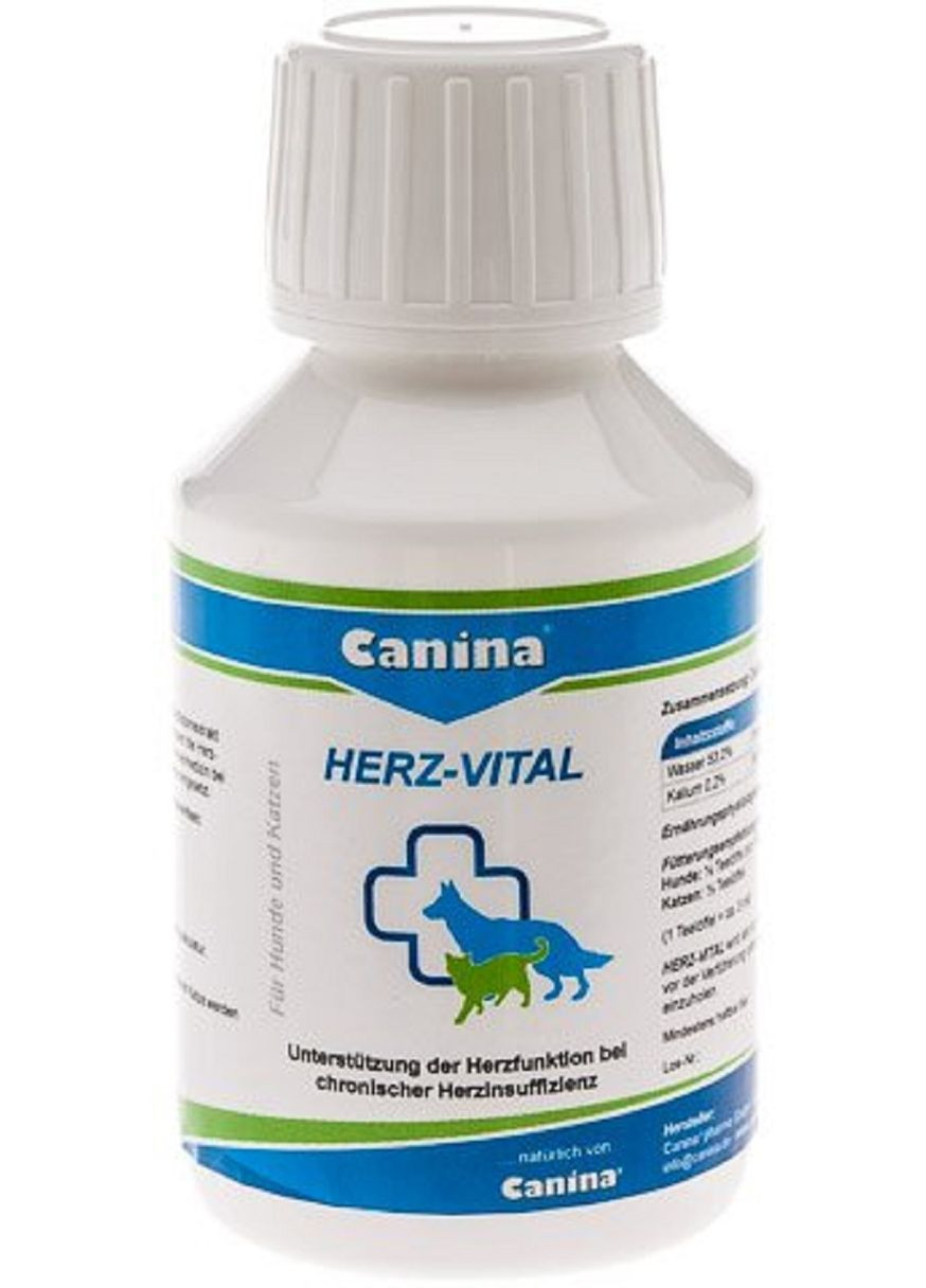 Профілактика захворювань і підтримка серця собак і котів HerzVital 100 мл (4027565112036) Canina (279571502)