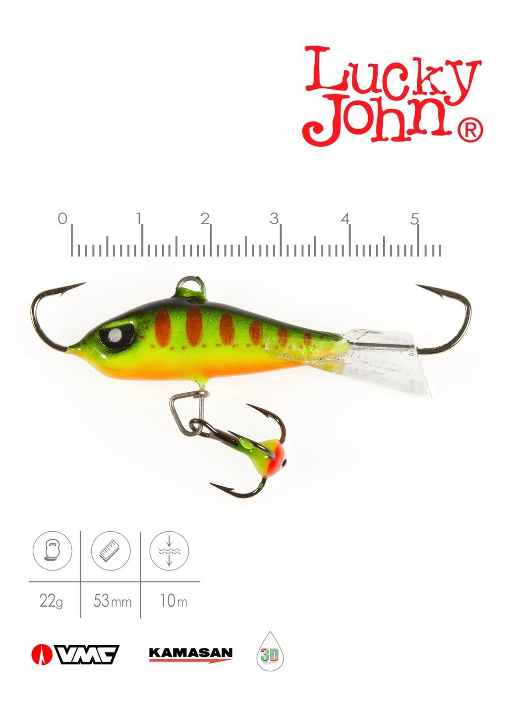 Балансир Lucky John BALTIC 50 мм 22 г морозостойкий пластик цвет 201 No Brand (402449564)