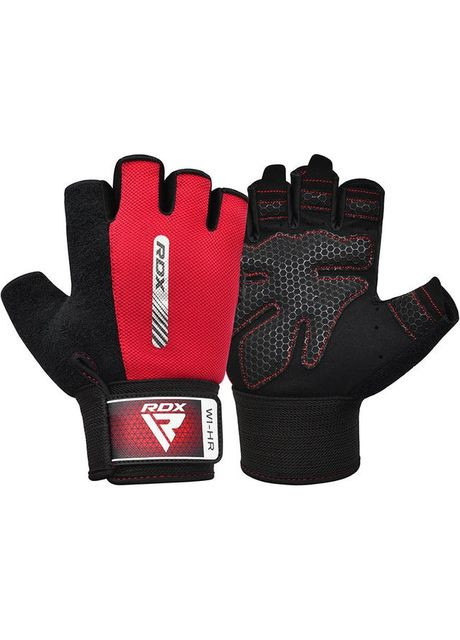 Рукавички для фітнесу W1 HALF RED (A-018111) RDX (317755945)