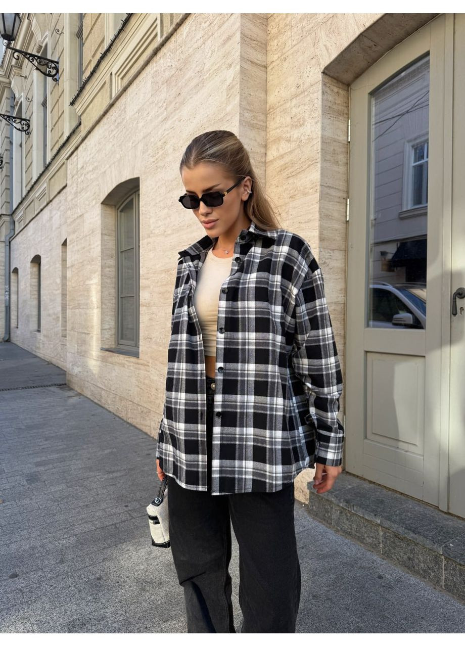 Жіноча сорочка в клітинку No Brand (356510668)