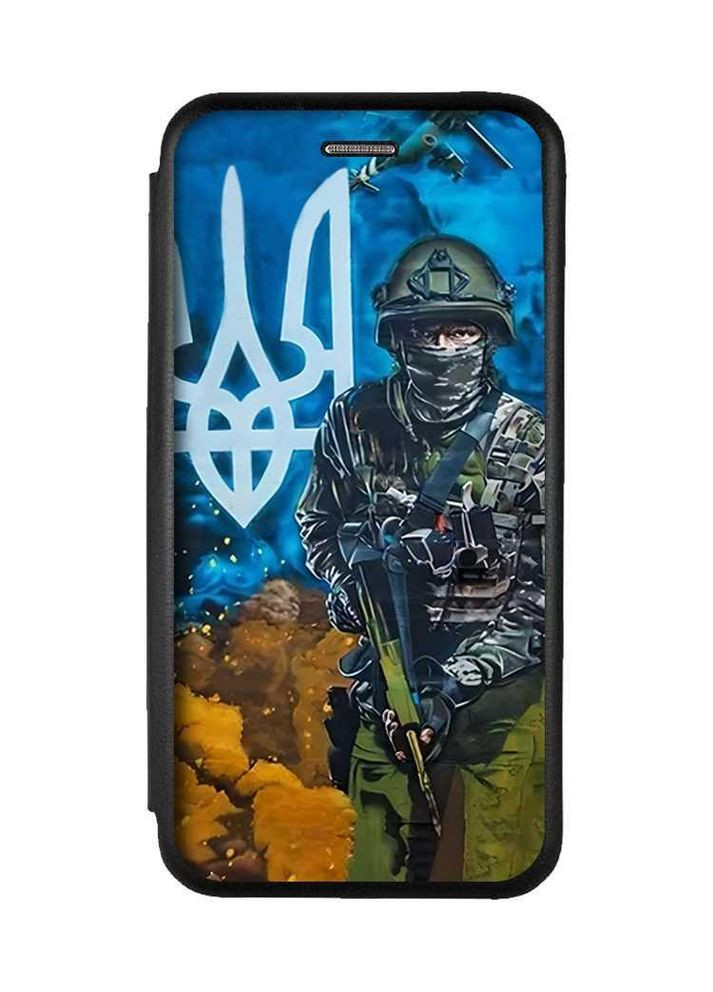 Чохол-книжка чорний з малюнком на Xiaomi Redmi 14C / Poco C75 Захисник (принт 349) Creative (355395246)