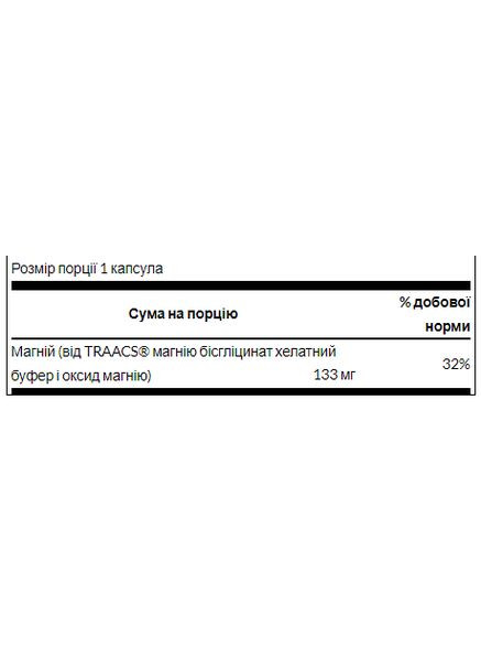 Chelated Magnesium 133 mg - 90 Caps Swanson (369400425)