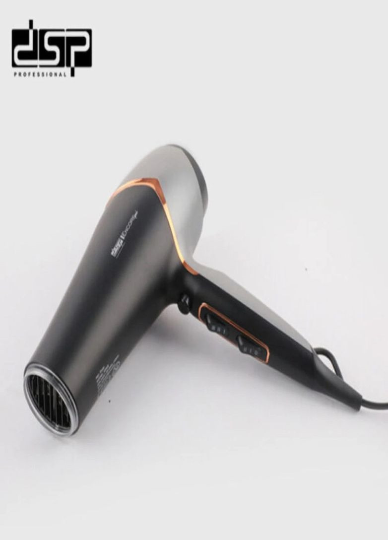 Мощный фен для укладки и сушки волос 30328 с концентратором и холодным воздухом 2400W Черный DSP (324102985)