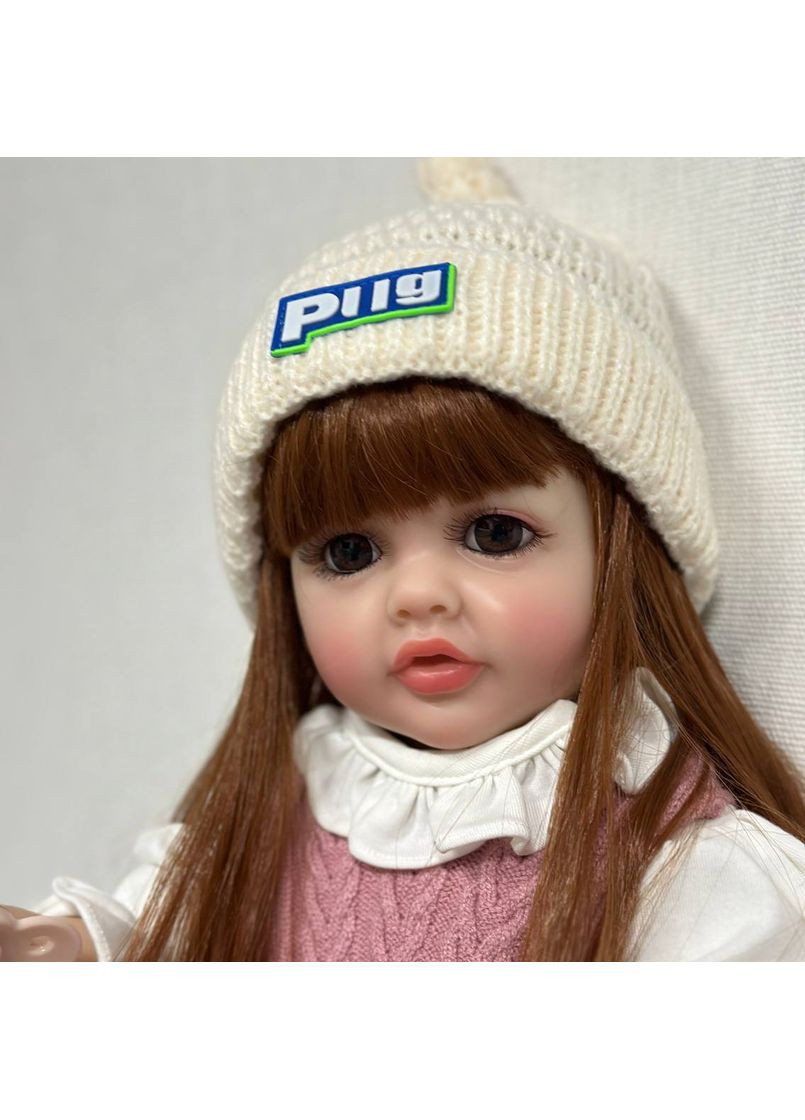 Лялька Реборн Ксенія Reborn вініл силіконова 55 см No Brand (367736305)