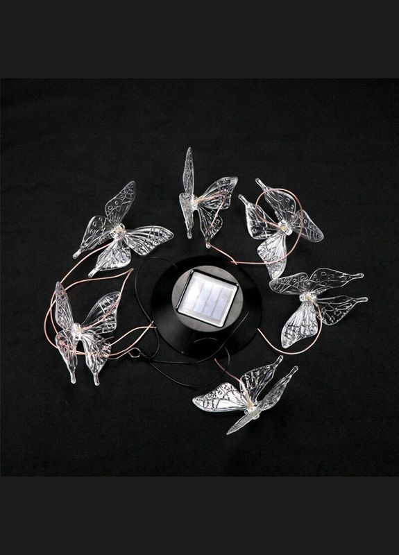 Світильник нічник Butterfly Led Solar на сонячній батареї 16 режимів colors SunLamp (304427671)